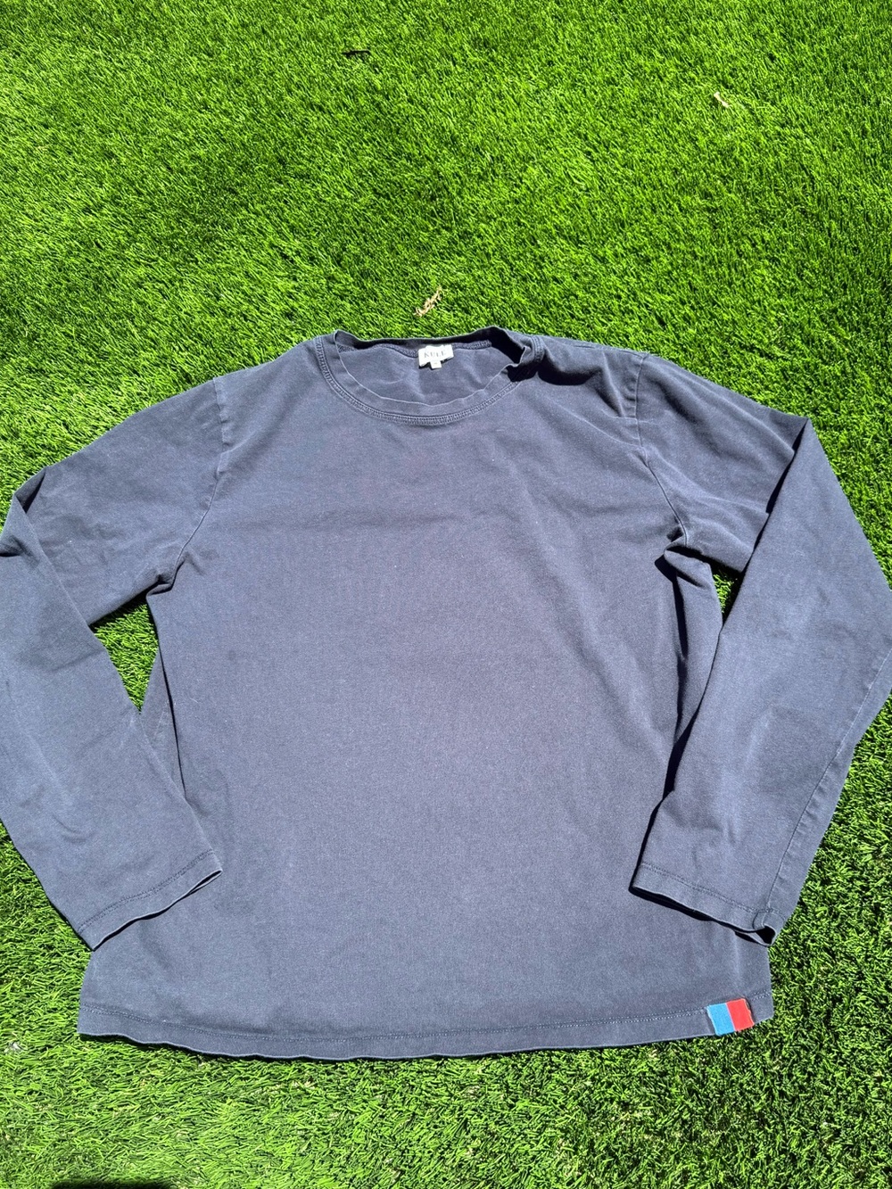 KULE Navy Long-Sleeve Crewneck Shirt